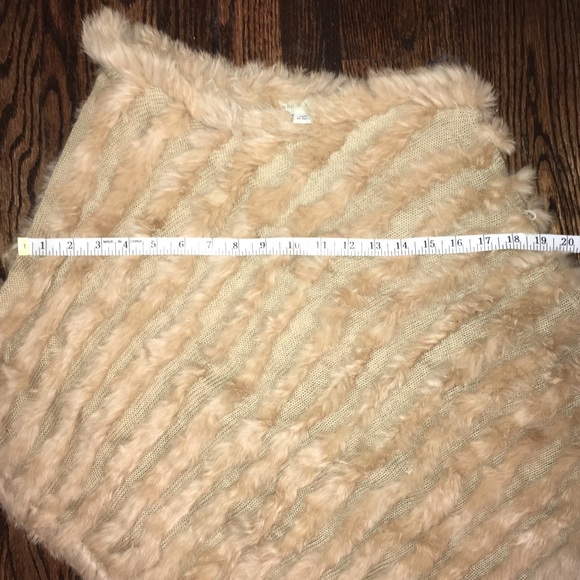 Lord and Taylor Rabbit Fur Poncho - Picture 8 of 8